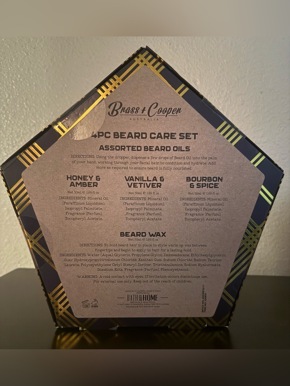 Brass & Cooper Australia 4PC Essential Beard Oils & Beard Wax Set Men’s Grooming - Picture 4 of 4